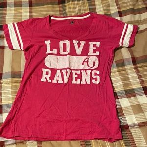 Anderson University Pink glitter T-shirt